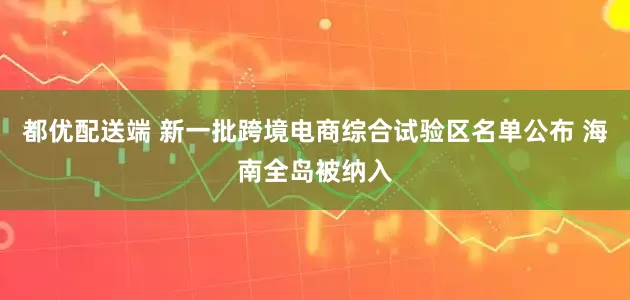 都优配送端 新一批跨境电商综合试验区名单公布 海南全岛被纳入